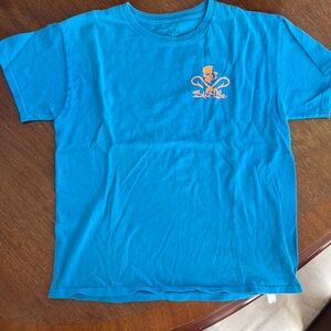 Sk8life Blue T-Shirt with Orange Logo